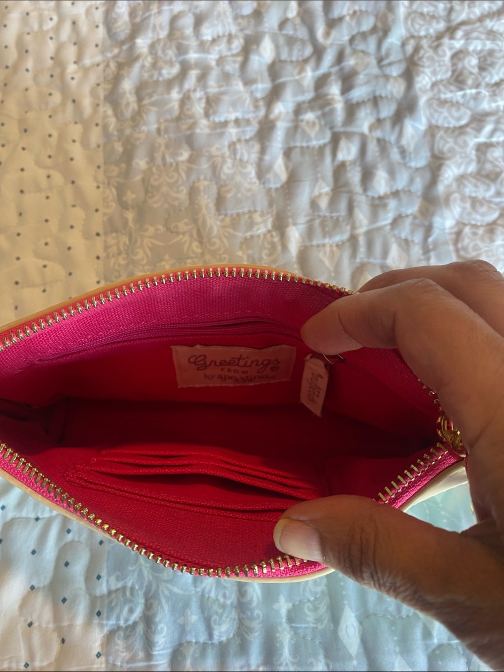 Spartina 449 Florida/Gulf of Mexico Print Wristlet Clutch - NWOT - Picture 7 of 9